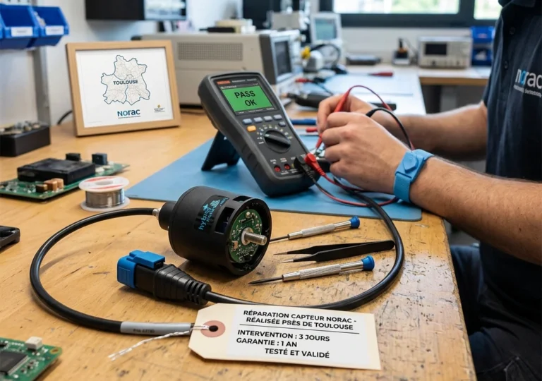 Réparation capteur NORAC UC5 près de Toulouse : 3 jours d'intervention, garanti et testé