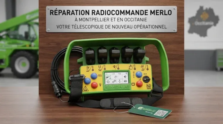 Réparation radiocommande Merlo à Montpellier et en Occitanie : votre télescopique de nouveau opérationnel